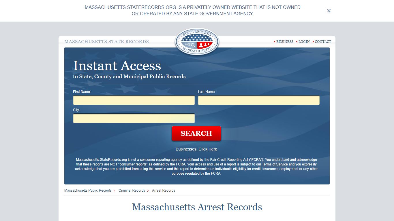 Massachusetts Arrest Records | StateRecords.org